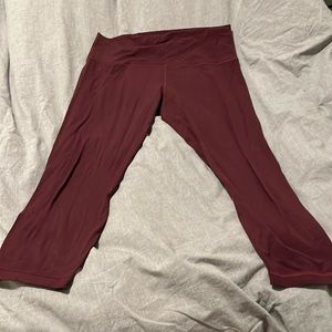 Lululemon align pant maroon size 12